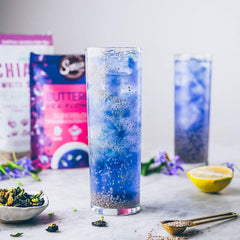 Suncore Foods butterfly pea water infusion adds vibrant color to meals.