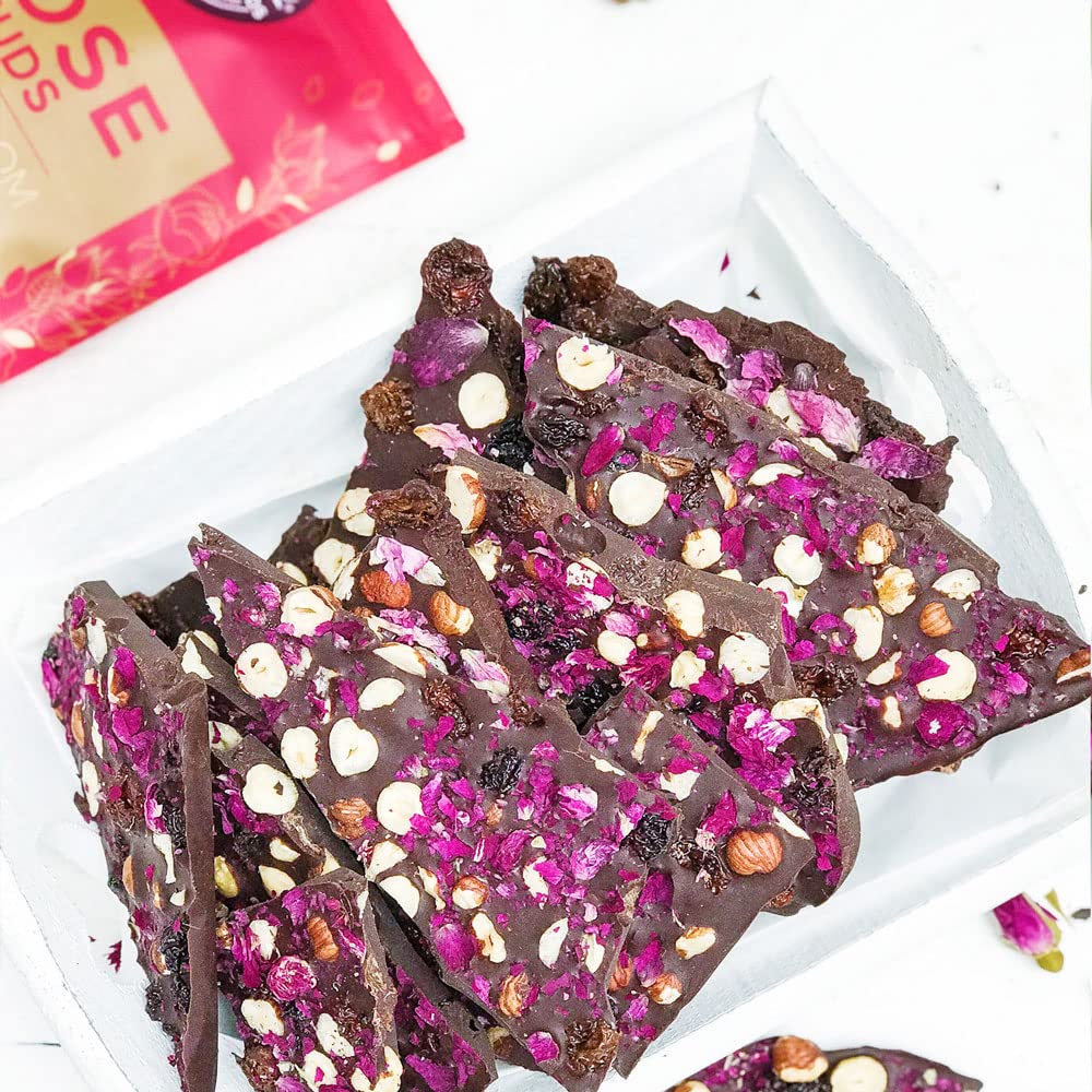 Suncore Foods rose buds bloom showcase golden tea color and pink undertone.