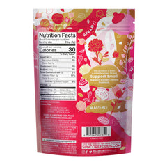 Suncore Foods rose buds bloom steep to reveal a delicate pink tea hue.