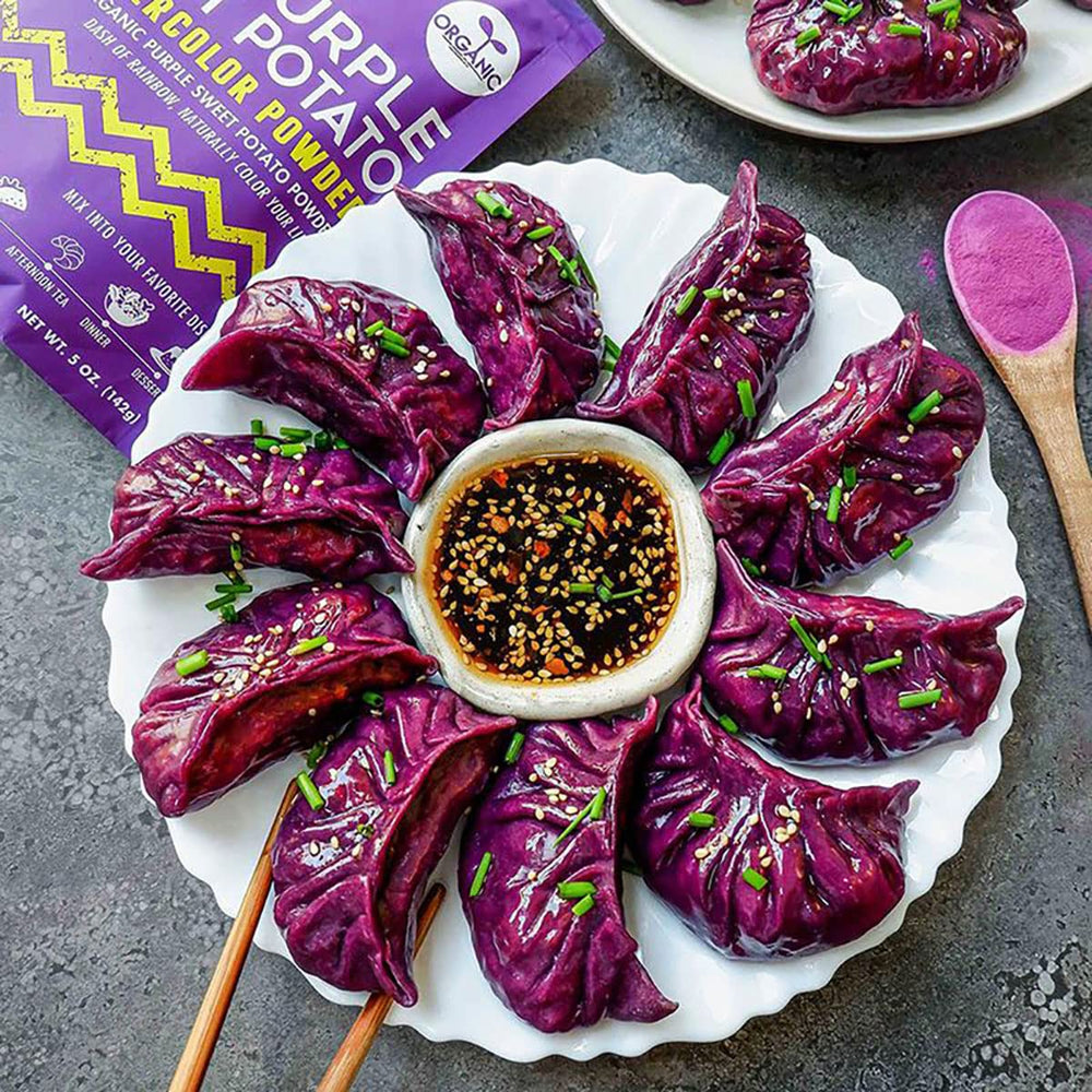 Suncore Foods purple sweet potato powder baked goods colored.