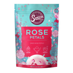 Suncore Foods Rose Petals Bloom - loose petals for fragrant, caffeine-free tea.