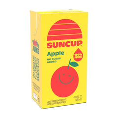 SunCup juice box with attached straw for easy sipping at school