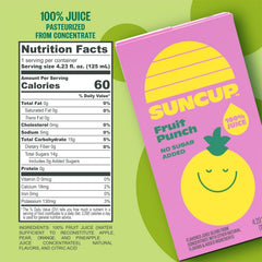 Suncup juice box with attached straw ready for kids on the go.