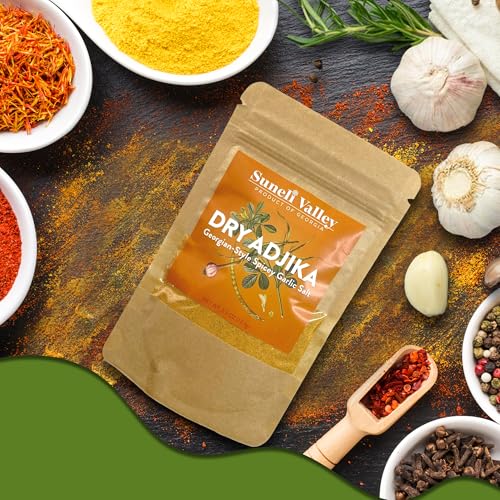 Suneli Valley Adjika grilled chicken gains spicy garlic notes.