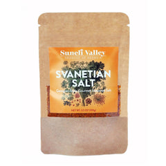 Suneli Valley Svanetian Salt bottle and packaging, authentic Georgian seasoning.