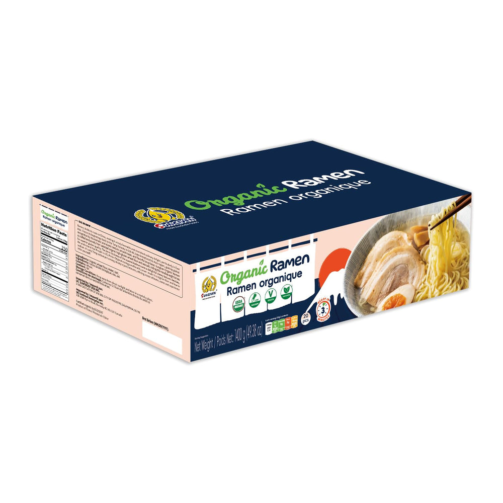 SUNGIVEN Organic Ramen packaging front with vegan label