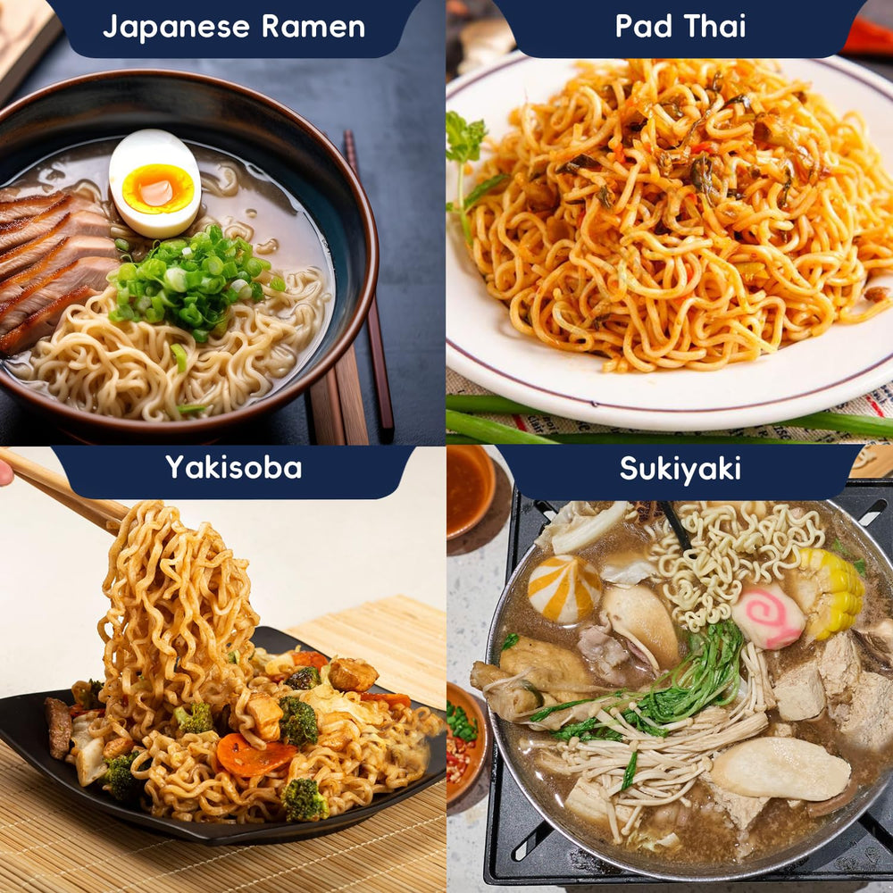 SUNGIVEN ramen ingredients close-up highlighting organic non-GMO grains