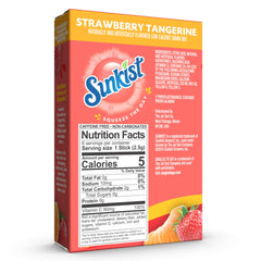 Close up of a Sunkist Singles to Go stick dissolving in water for refreshing flavor