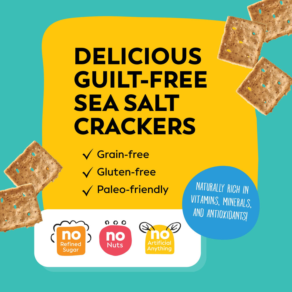 Sunnie crackers baked to a crispy finish
