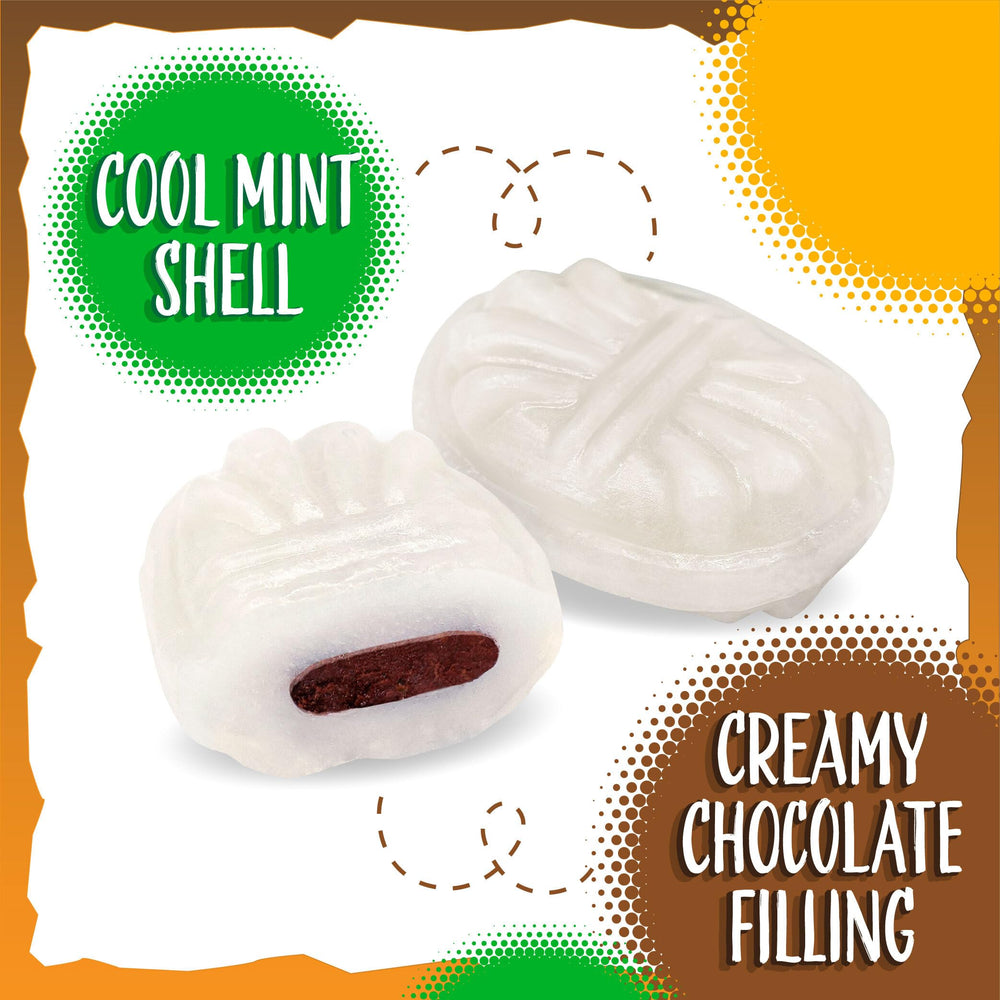 Sunny Island Arcor Chocolate Filled Mints after-dinner treat, breath freshening flavor.