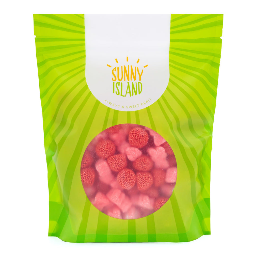Sunny Island Baby shower candy table adds color to celebrations.