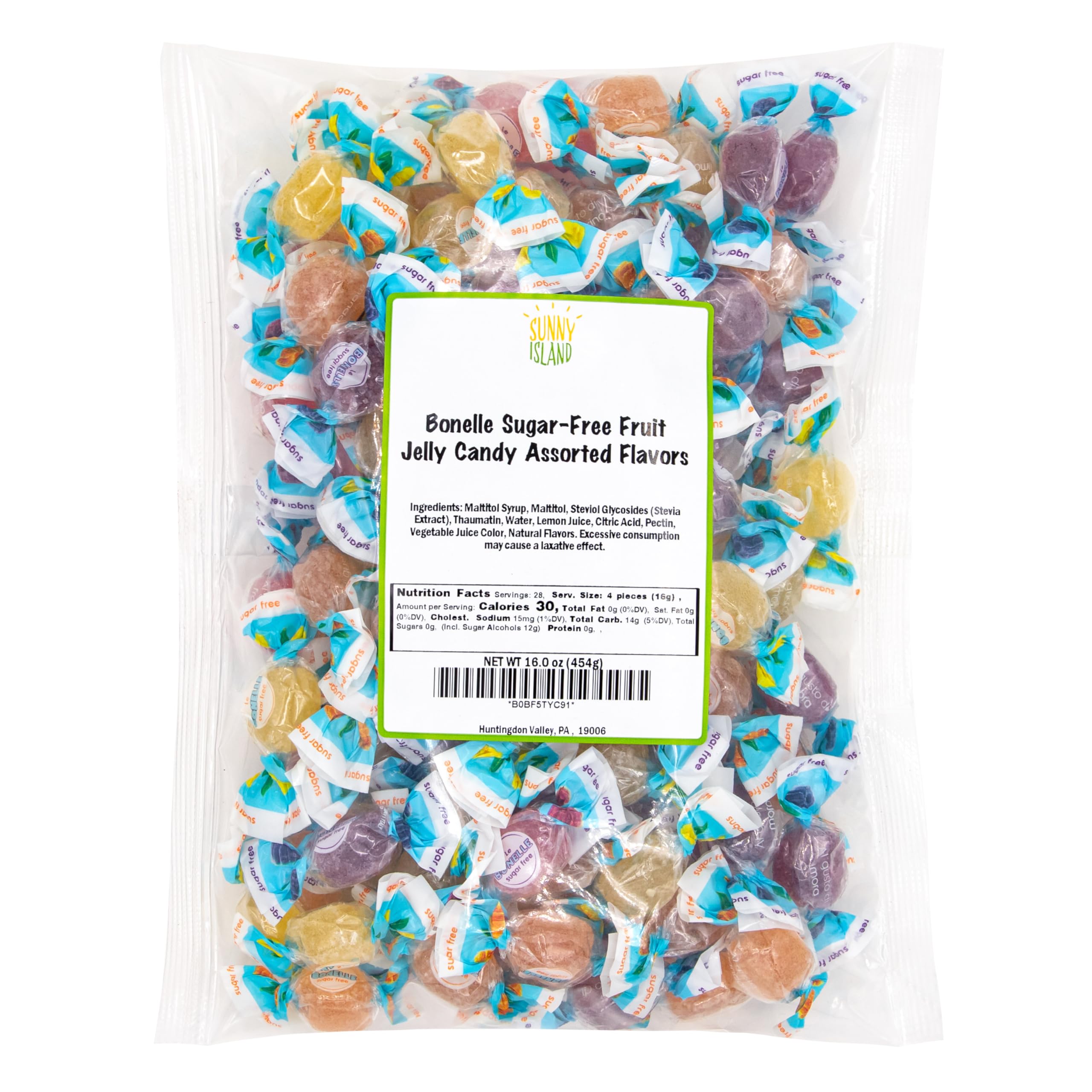 SUNNY ISLAND Bonelle orange-fruit jelly candy, tangy delight for on-the-go snacking.