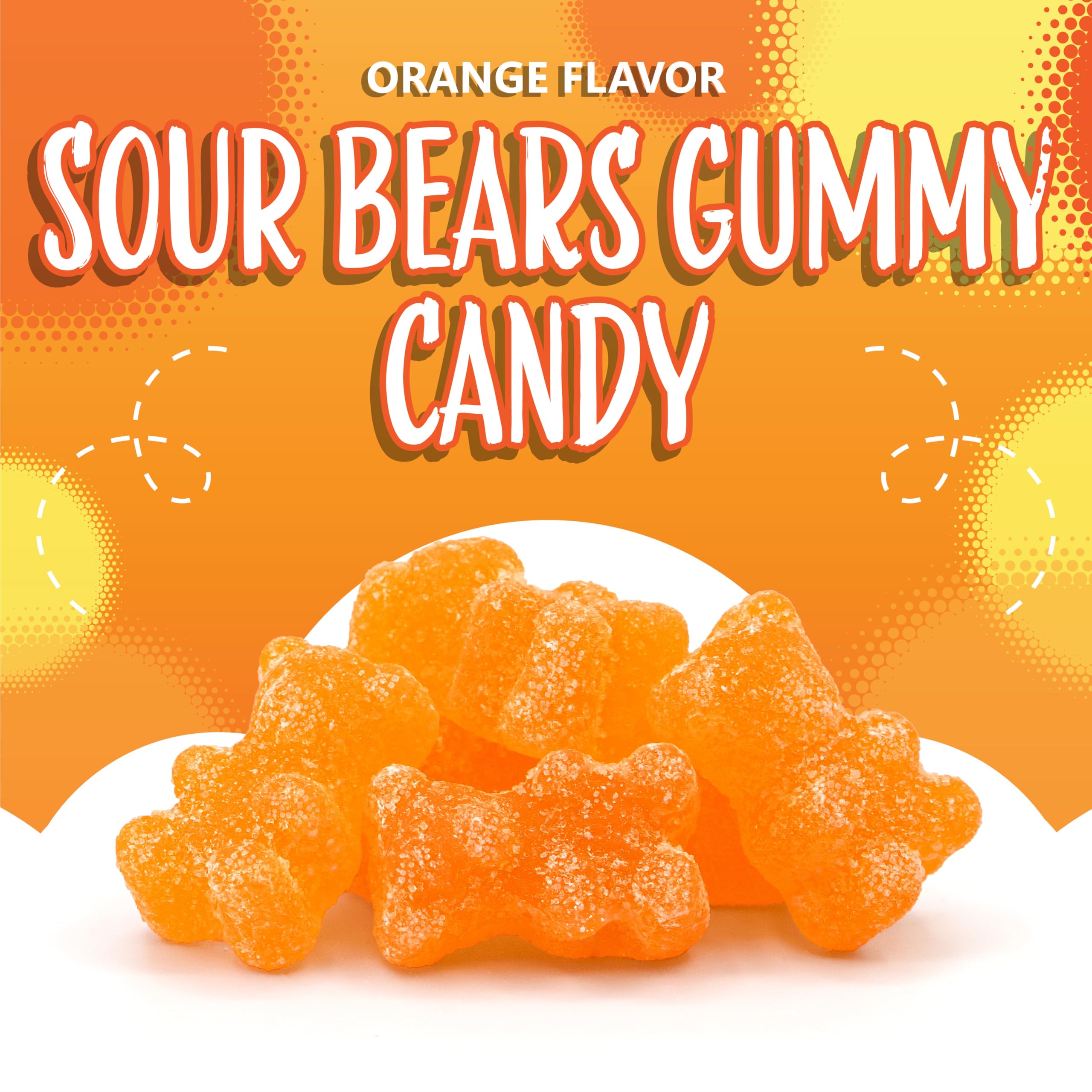 Sunny Island bulk candy orange bears ideal for gifting and sharing