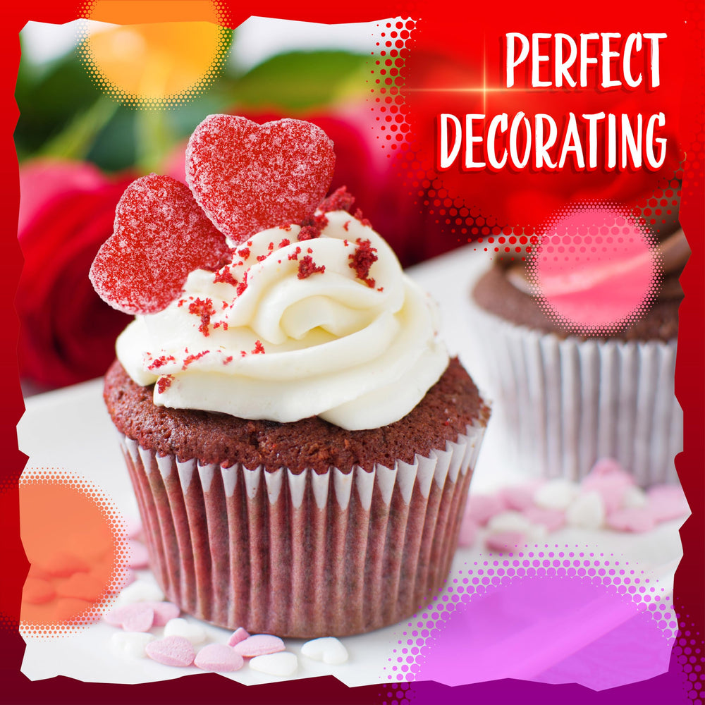 Sunny Island Candy Hearts cherry buffet setup, warm color accents attract attention.