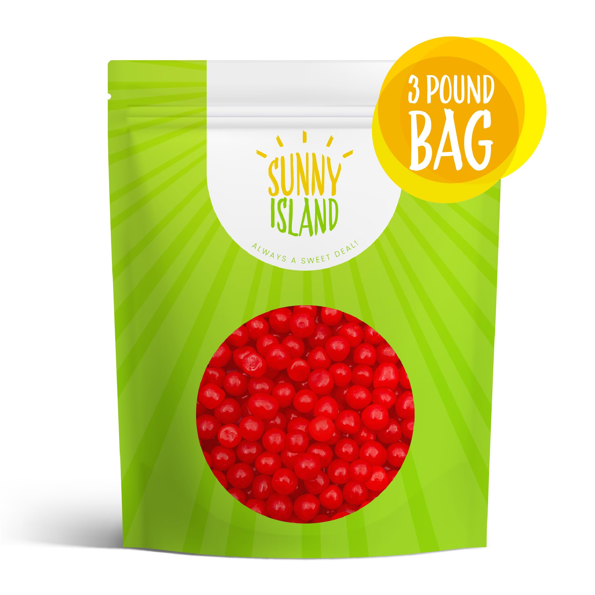 Candy bowl display with Sunny Island Cherry Sours for sharing at parties