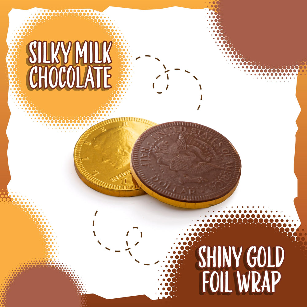 Sunny Island chocolate coins for pirate parties and wedding dessert decor