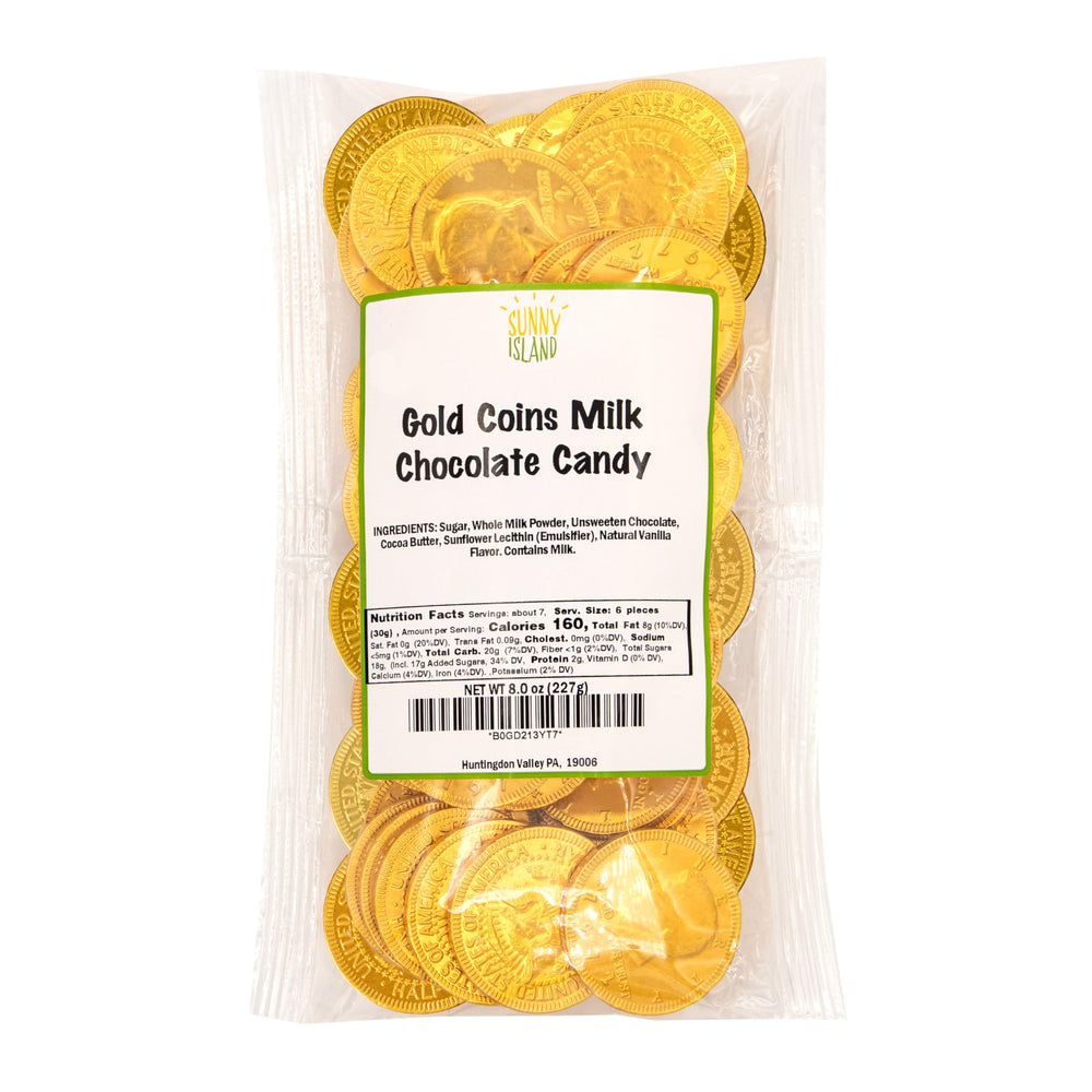 Sunny Island St Patrick's Day candy with celebratory gold hue