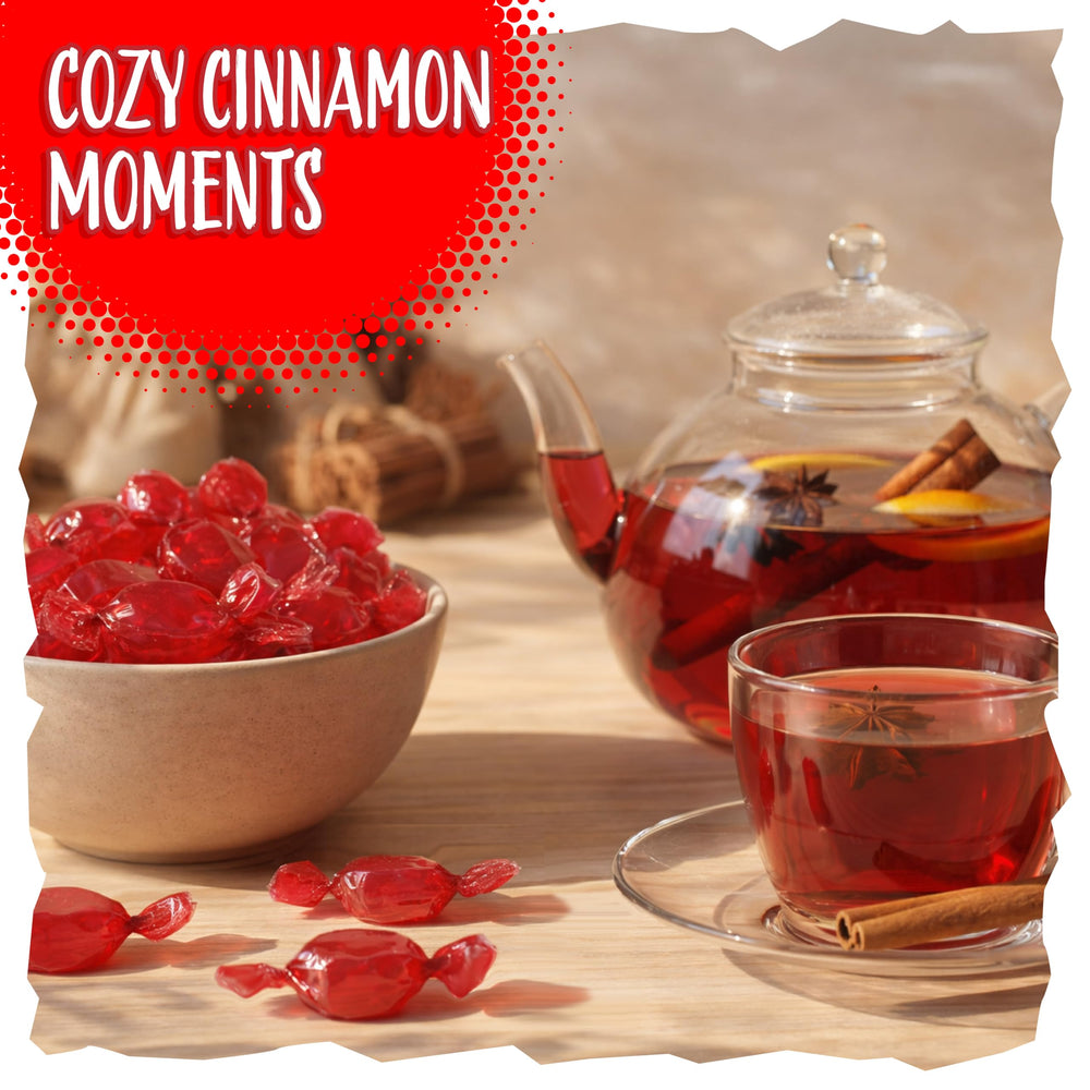 Sunny Island Cinnamon Discs ice cream topping delivers bold heat with sweetness.