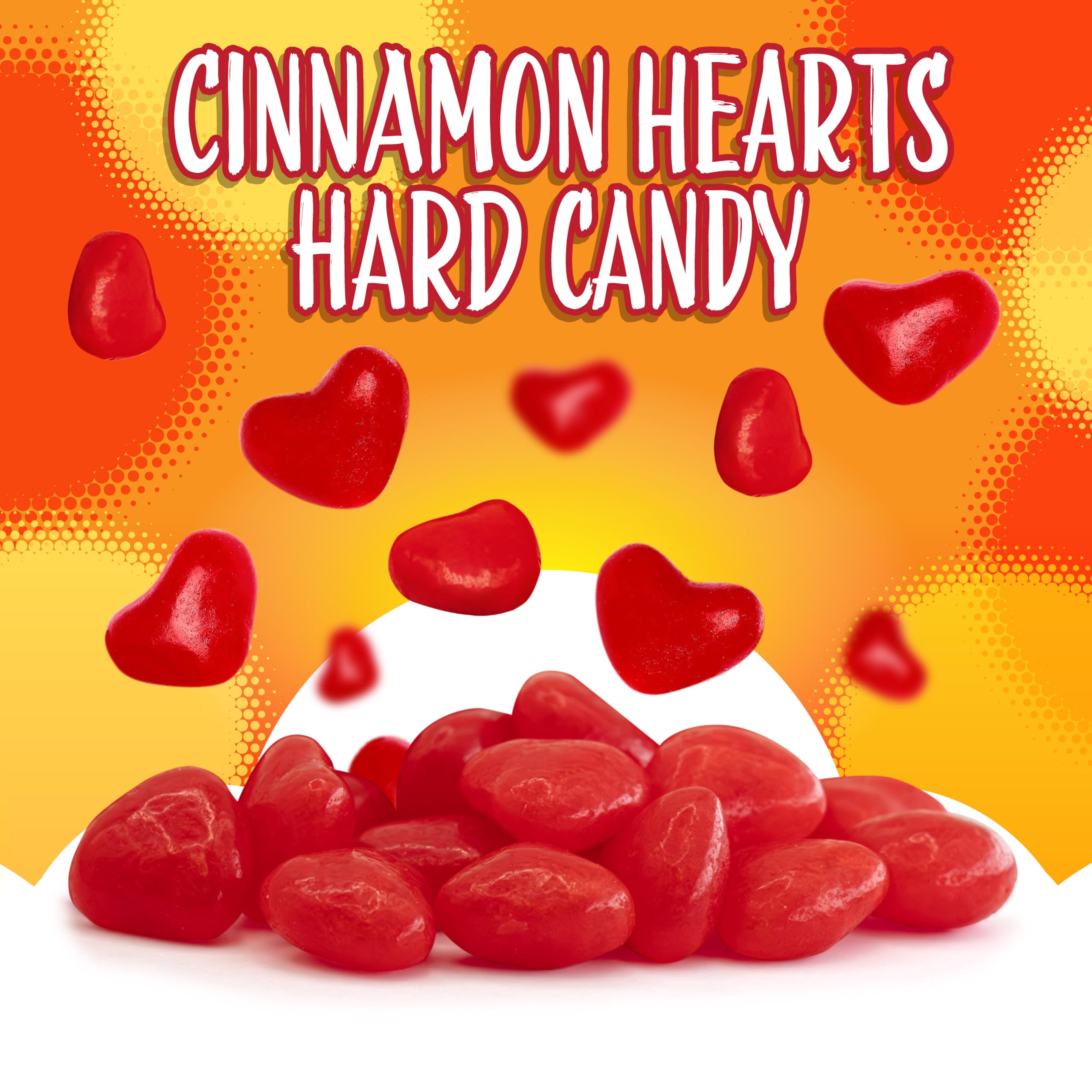 Sunny Island Cinnamon Hearts bright red candy adds edible decor to desserts.