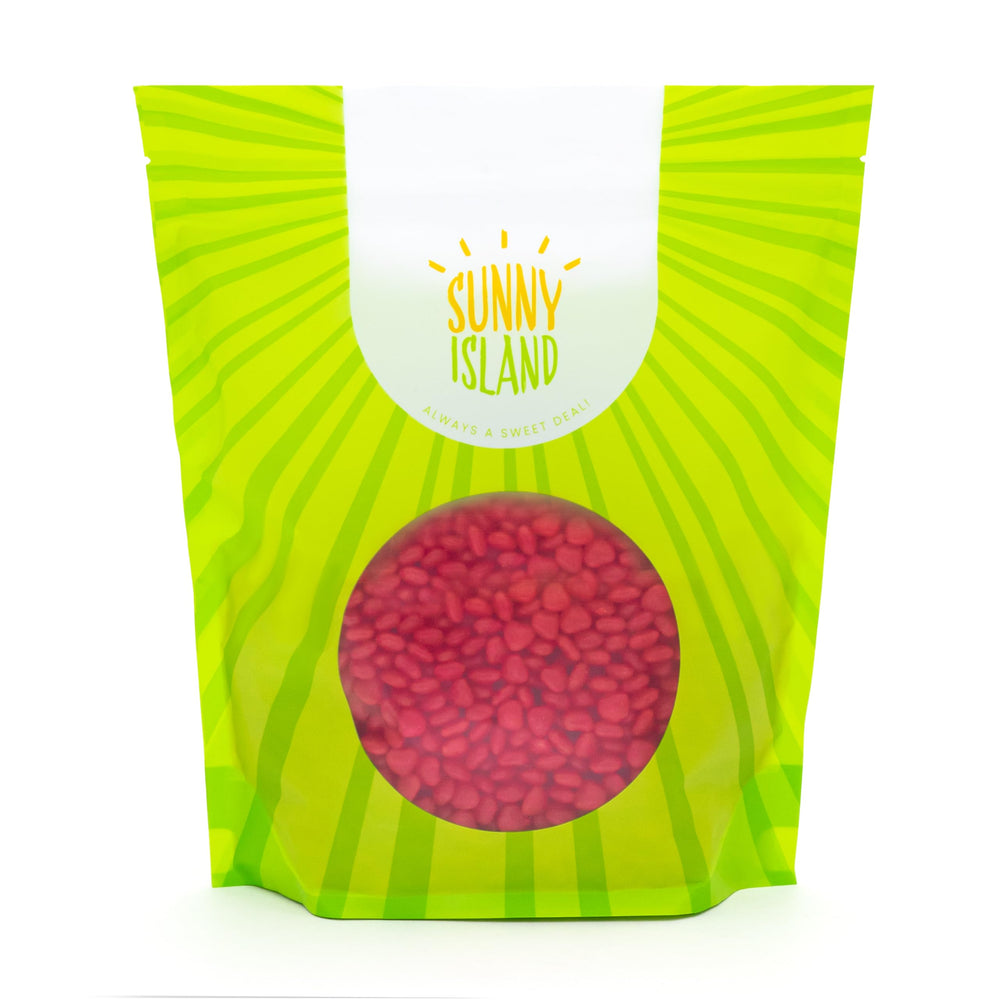 Sunny Island Cinnamon Hearts bright red candy for candy jars and displays.