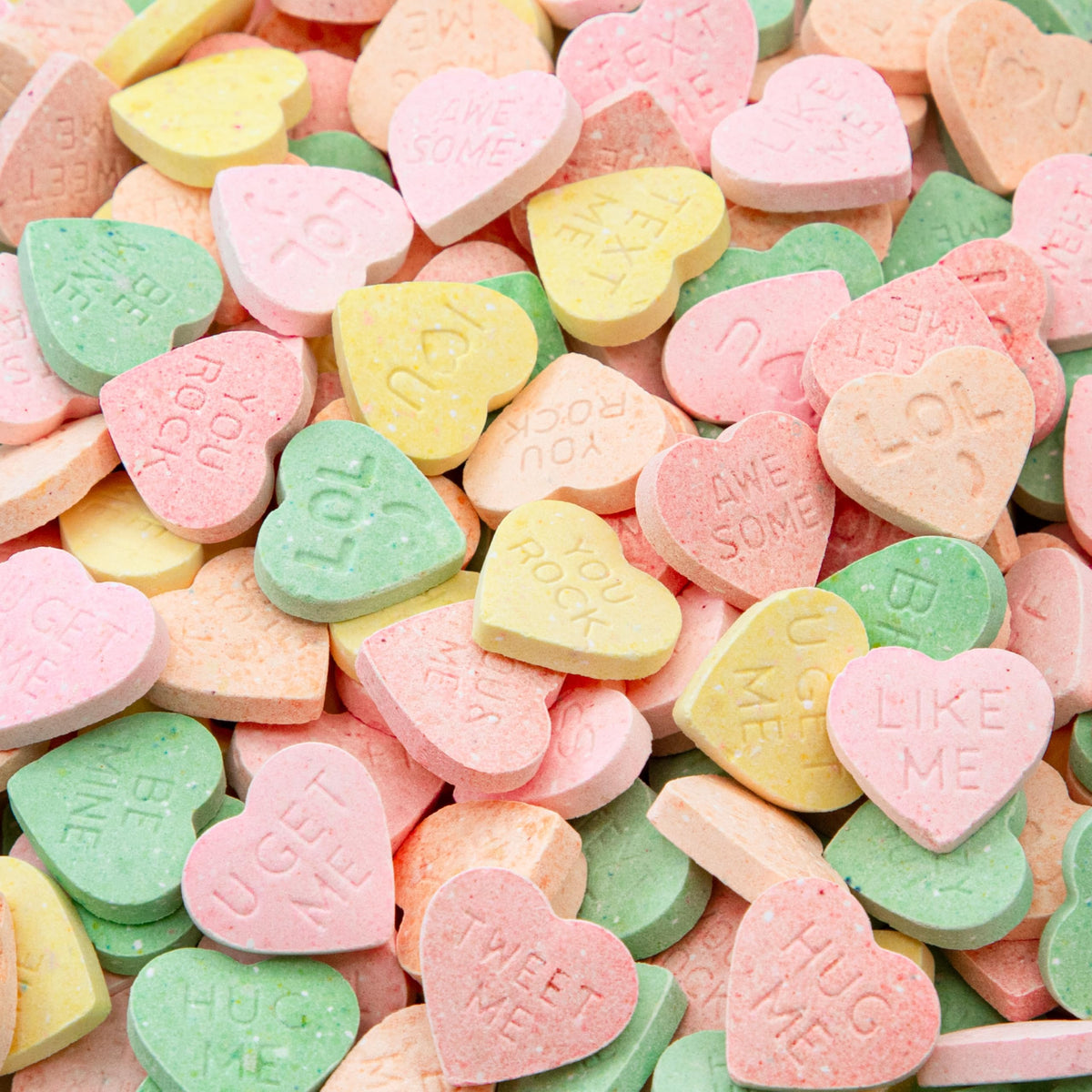 Sunny Island Conversation Hearts candy 2-pound bag for gifting and sharing