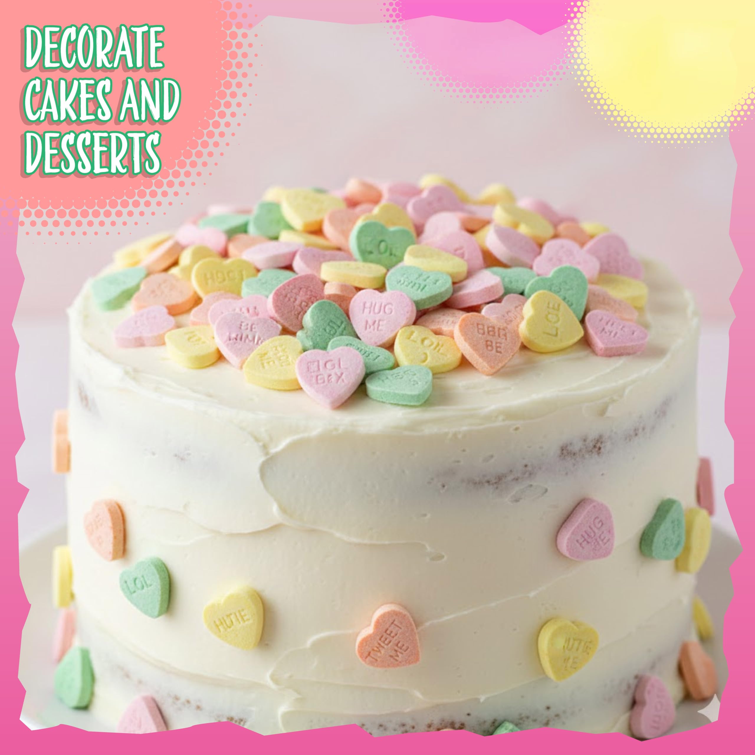 Sunny Island Conversation Hearts party favors ready for events and celebrations