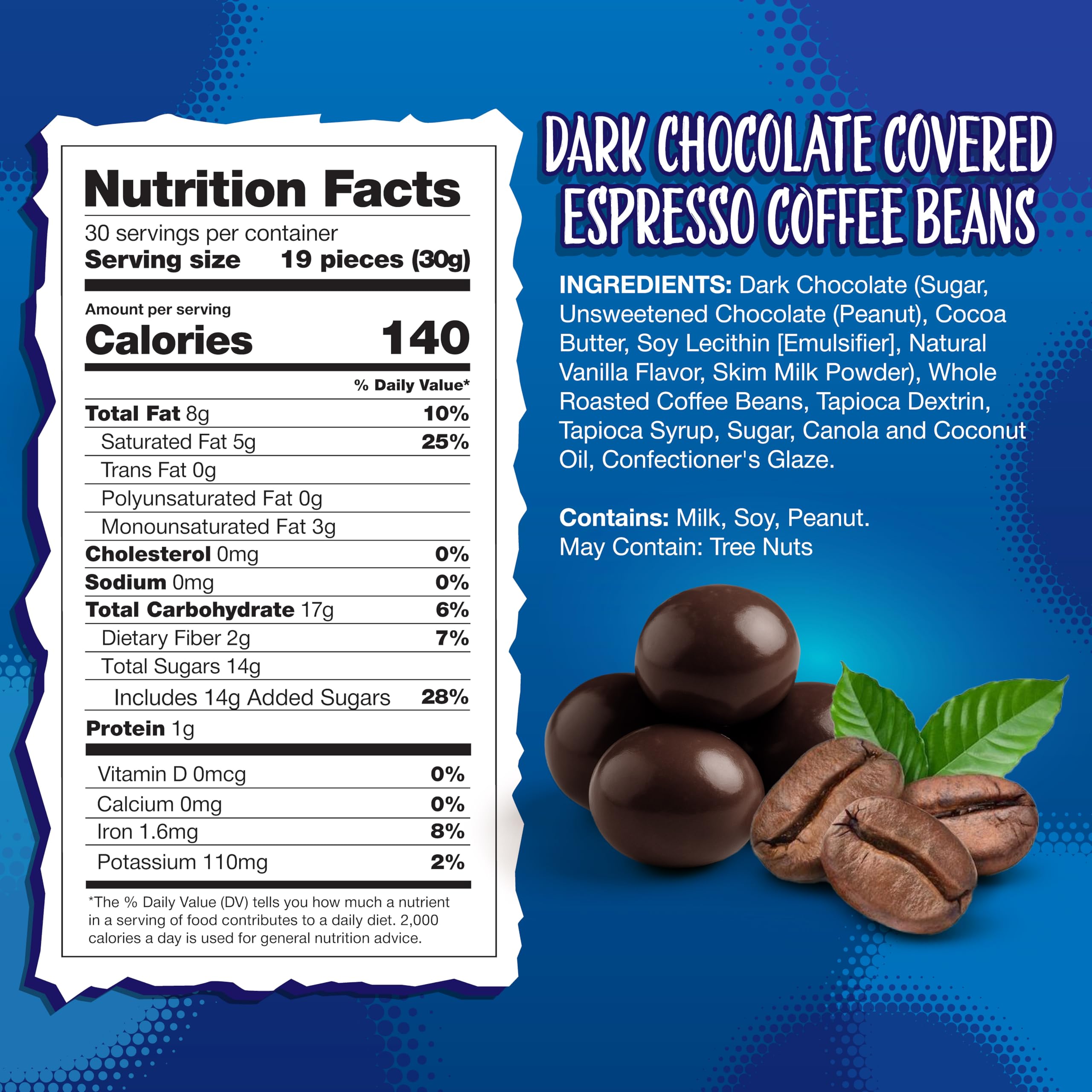 Glossy shell espresso beans showing rich chocolate coating