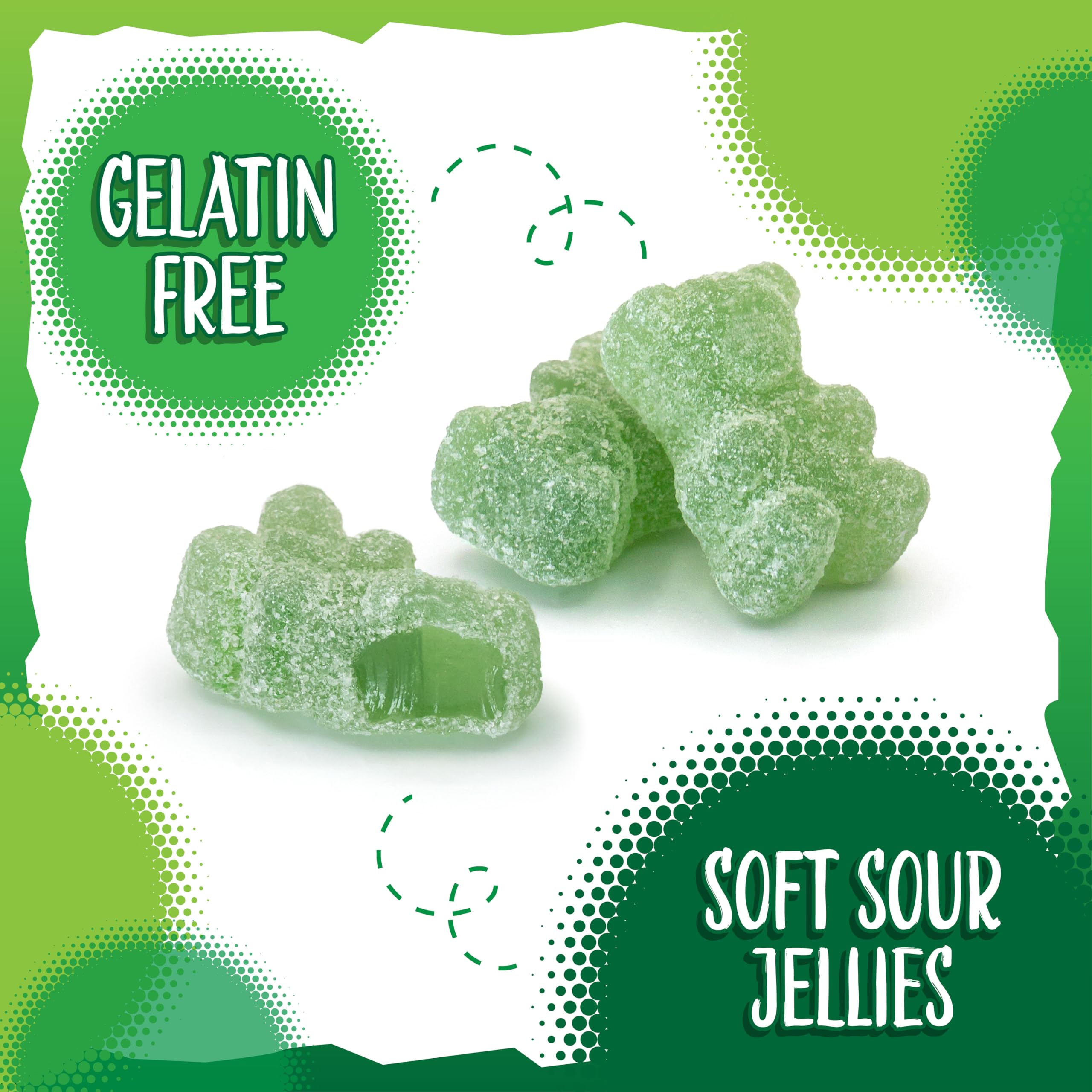 Sunny Island Sour Bears in a candy buffet, great for party displays