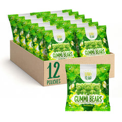 Sunny Island Green Apple Gummi Bears 12-pack shows convenient, shareable portions for events