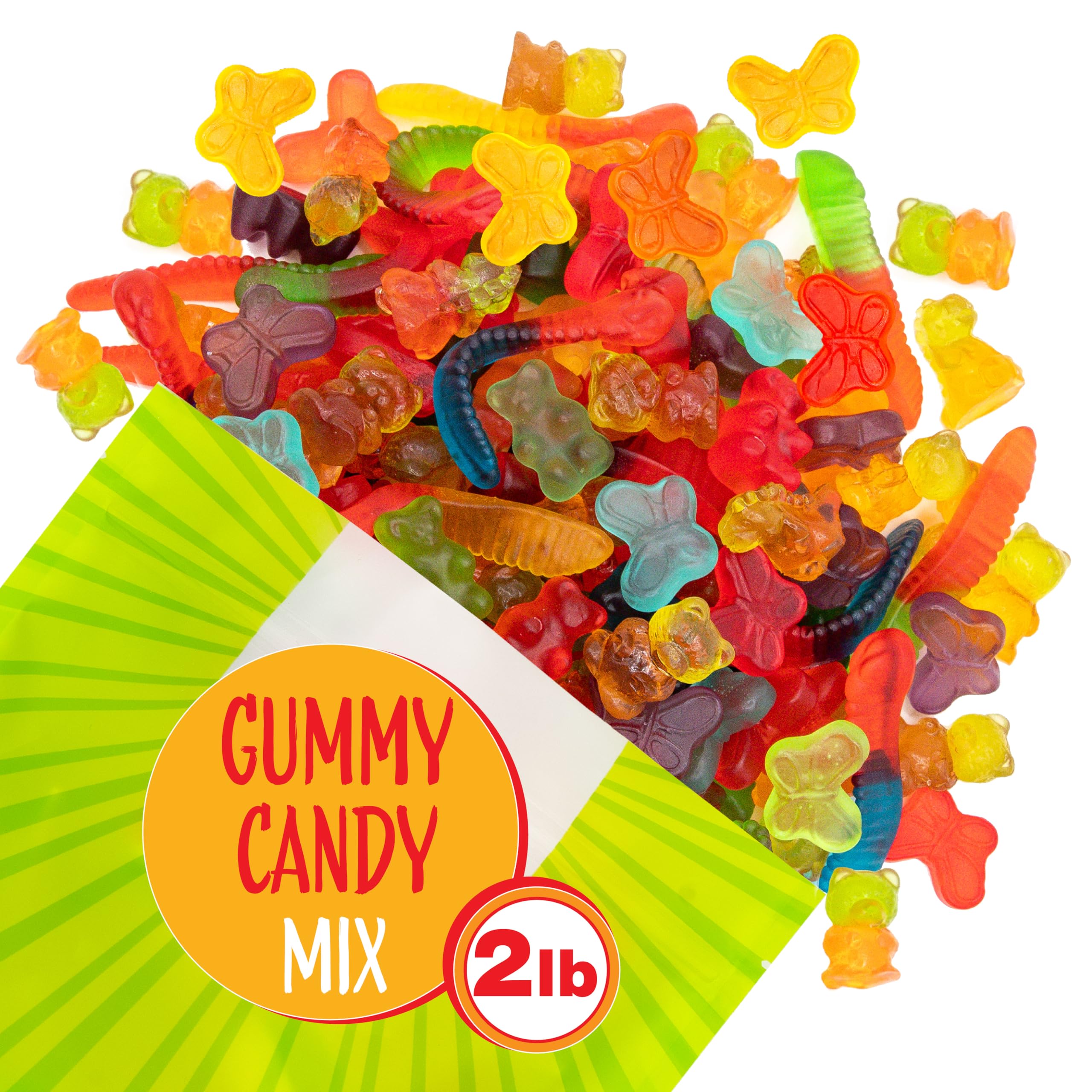 Sunny Island gummy butterflies add delicate shapes and fruity sweetness to party platters.
