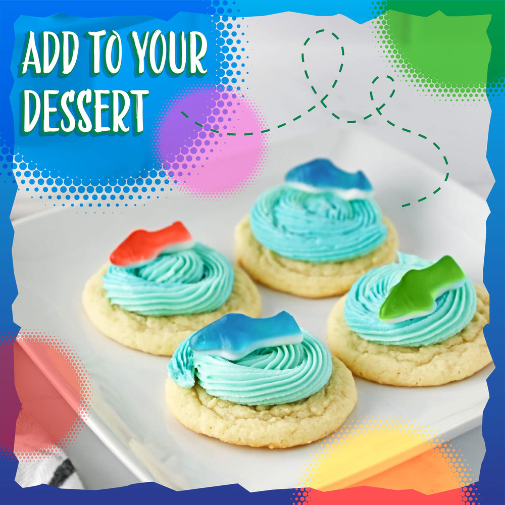 Sunny Island Gummy Sharks party favors, sea-themed celebrations become memorable.