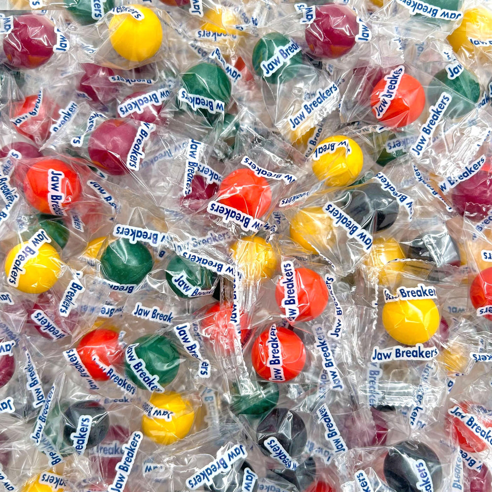 Sunny Island Jaw Breakers 2lb bag with assorted fruit flavors, ideal party candy.