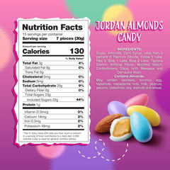 Sunny Island Jordan Almonds multicolor shells close-up for festive decor