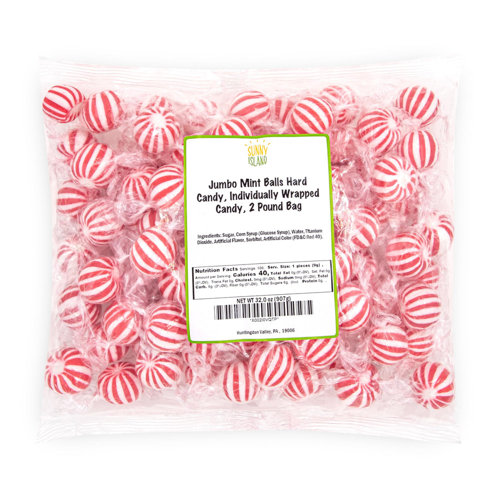 Sunny Island Jumbo Mint Balls gift basket setup for holidays