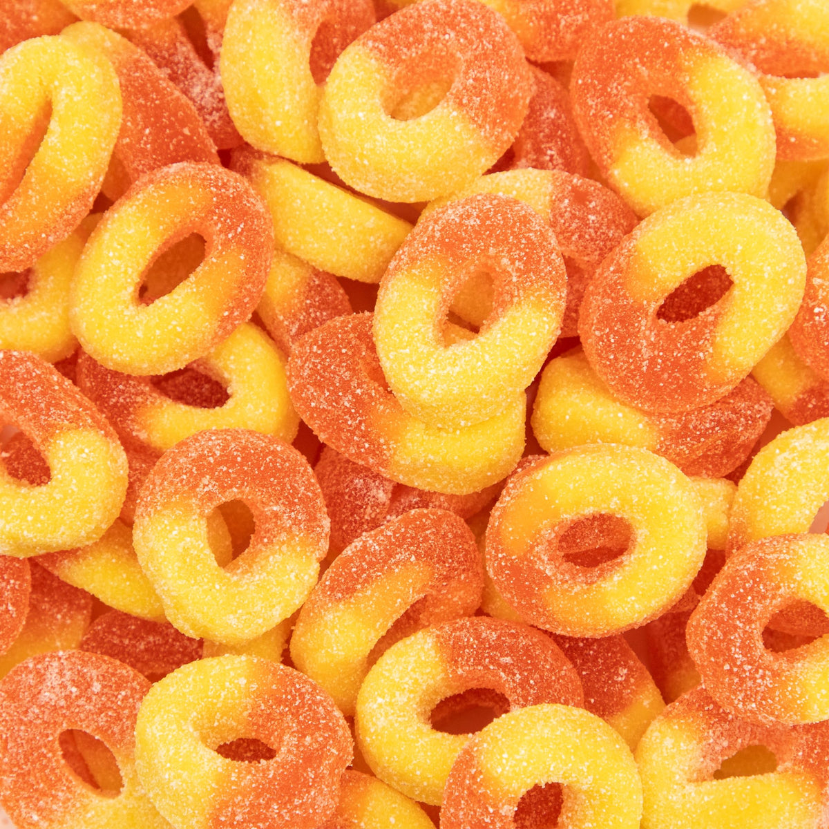 Sunny Island Peach Rings 1lb bag - perfect for party bowls and shared snacking.