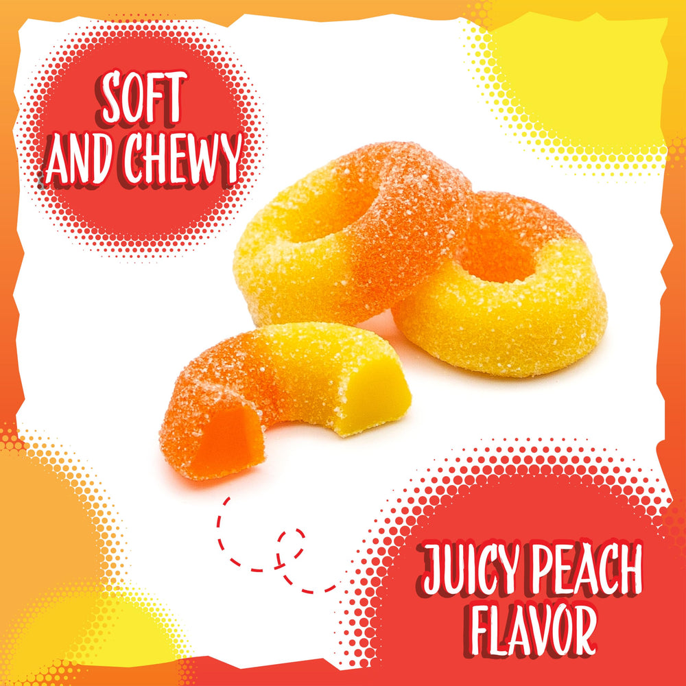 Sunny Island Peach Rings party presentation - brighten birthday or themed events.