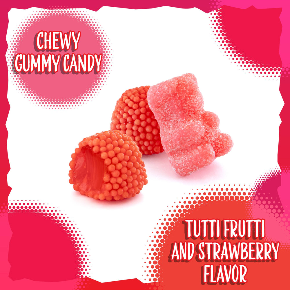 Sunny Island Pink Candy on dessert table for vibrant party decor.