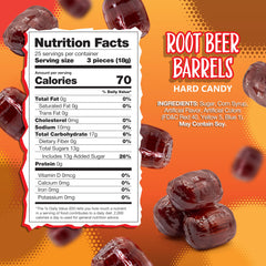 Sunny Island Root Beer Barrels 75 pieces – perfect portable snack on the go.