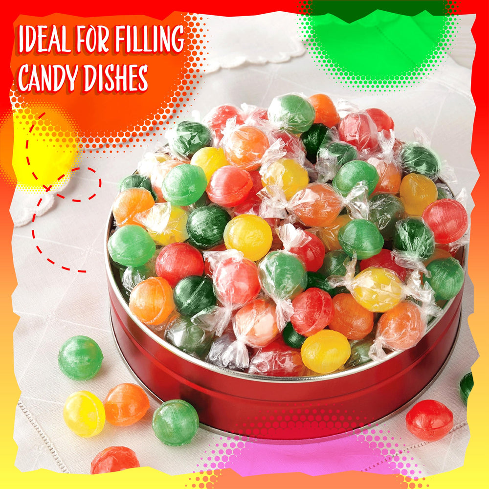 Sunny Island Sour Balls lime flavor candy with puckered zest.