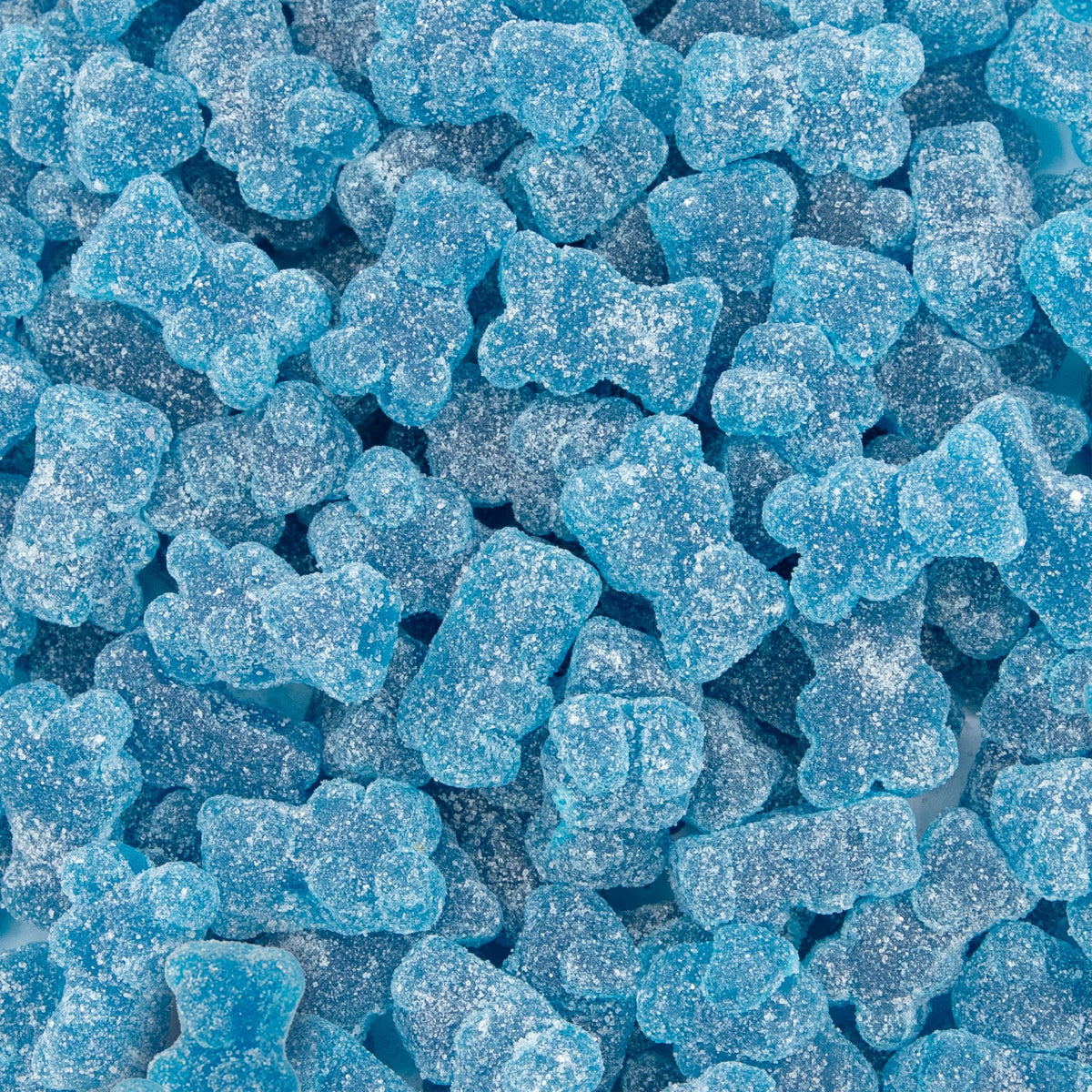Sunny Island Sour Bears Blue Raspberry 1lb bag showing tangy chewy candy