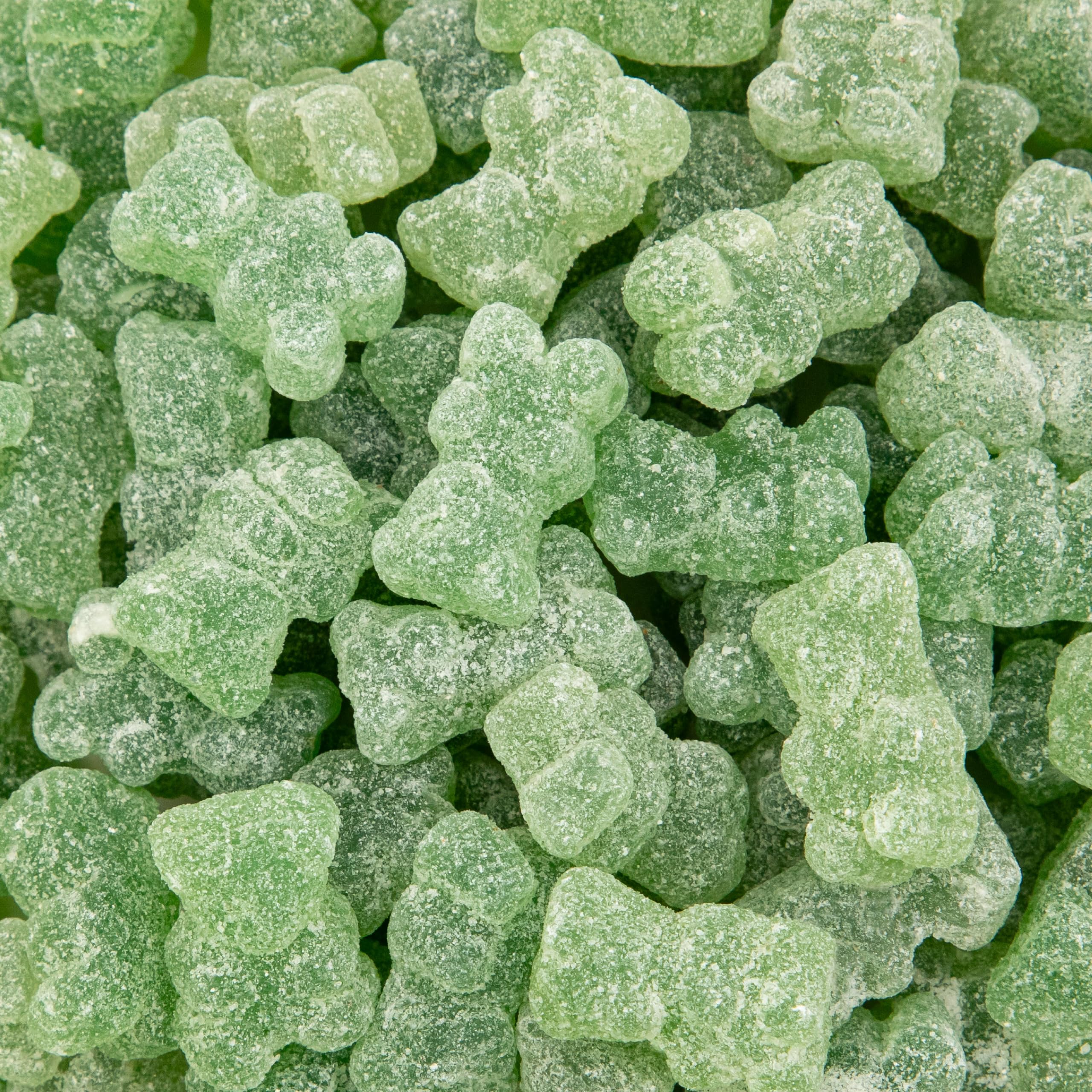 Sunny Island Sour Bears gummy candy in a 1 lb bag, vegan and dye-free for snacking