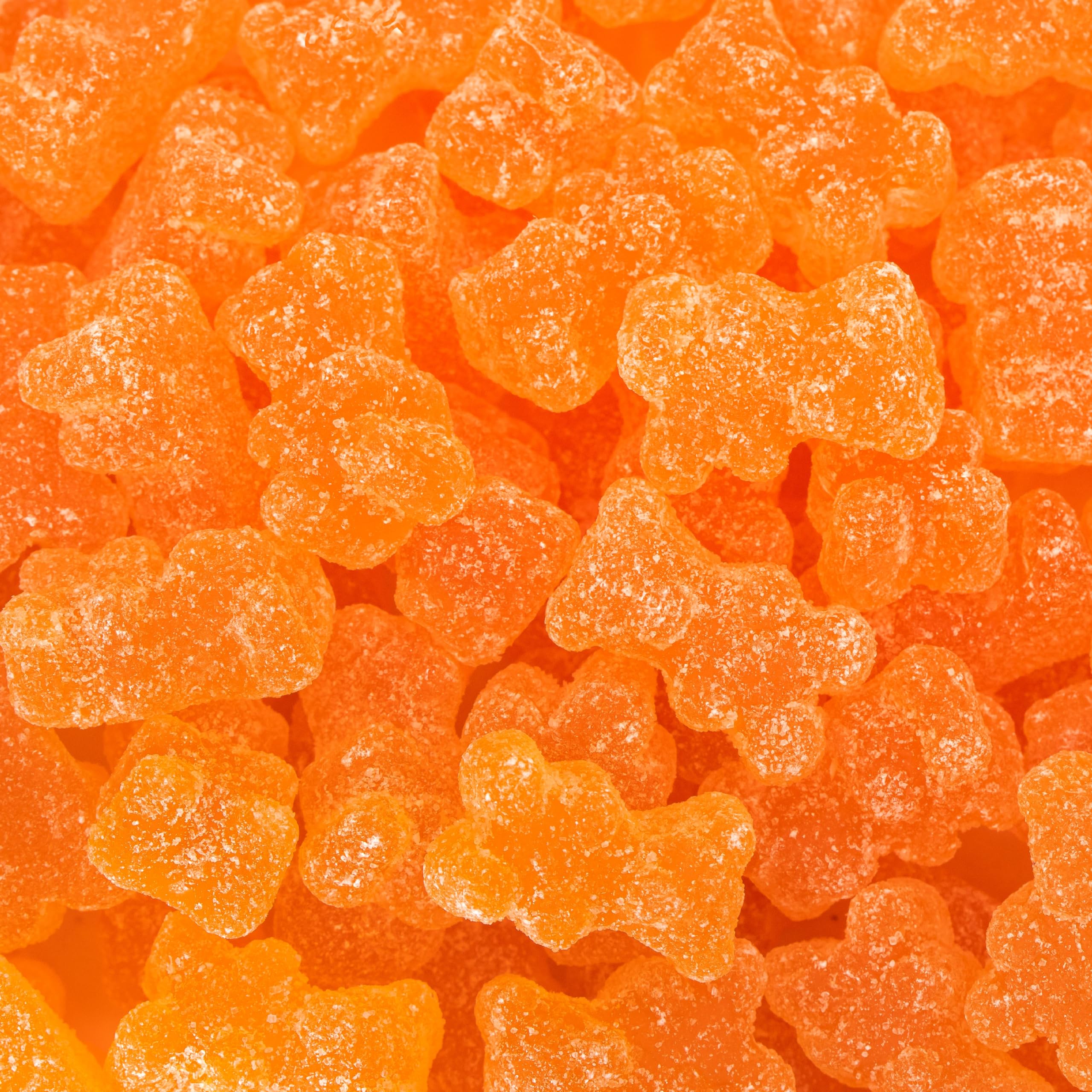 Sunny Island Sour Bears orange candy bag highlighting bold citrus flavor for party favors