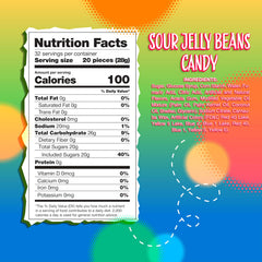 Sunny Island Sour Jelly Beans orange flavor adds tangy zest to treats and party favors.