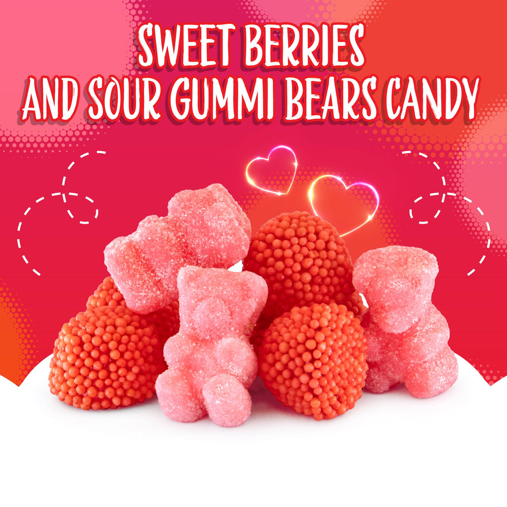 Sunny Island Sour Tutti-Frutti Bears image emphasizes tangy flavor with bright color.