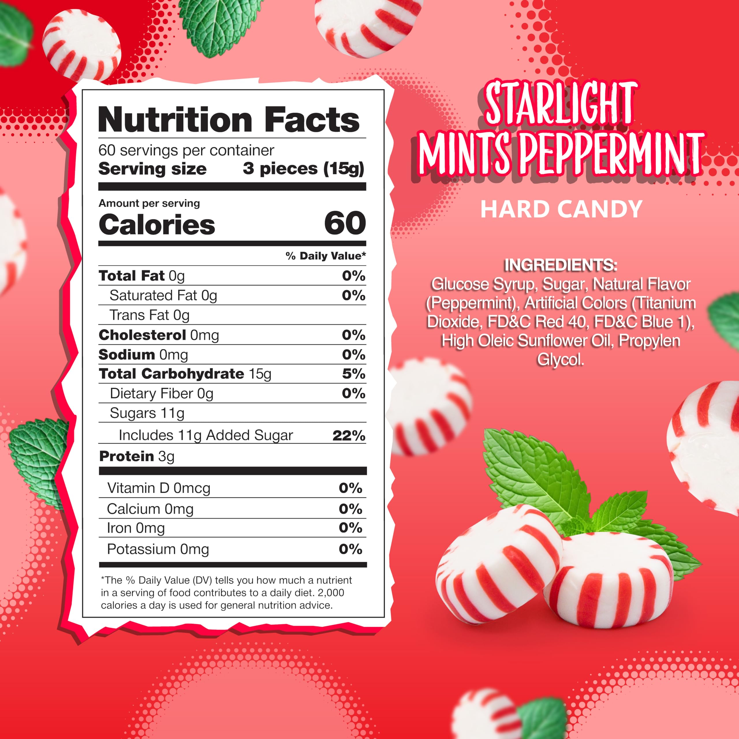 Sunny Island Starlight Peppermint Mints individually wrapped for convenient pocket freshness