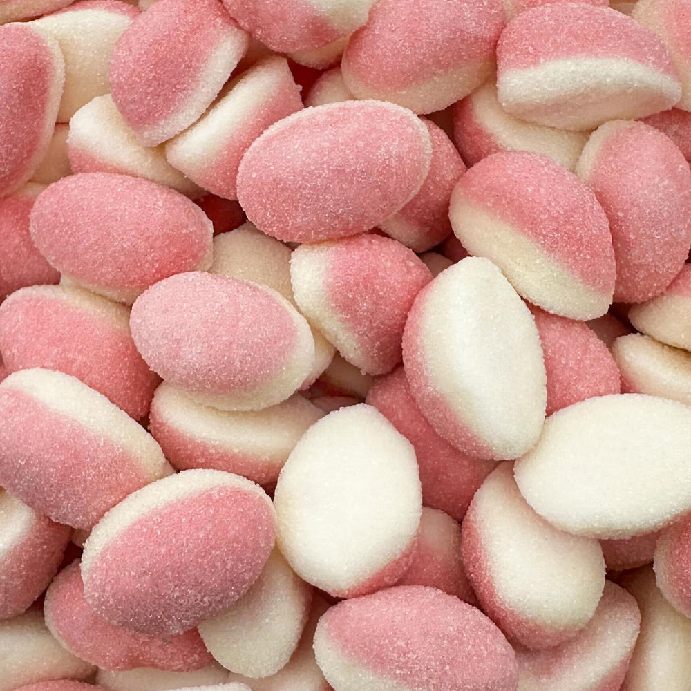 Sunny Island strawberry-puffy gummy bag front display for party snacks.