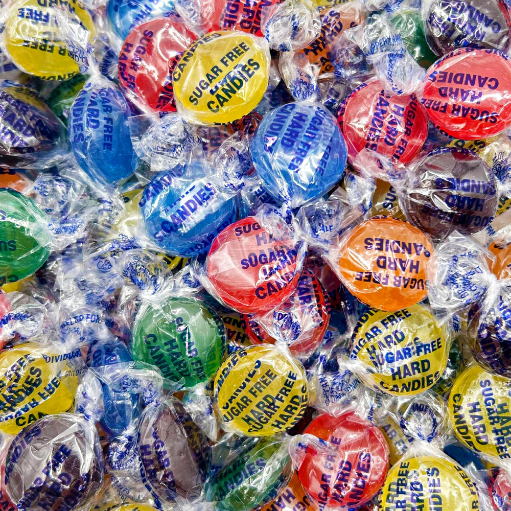 Sunny Island sugar-free hard candy mix in a 1lb pack for office bowls.