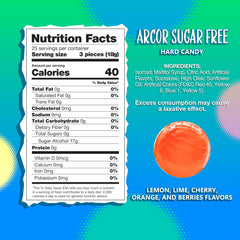 Assorted fruit flavors from Sunny Island sugar-free candy for events.