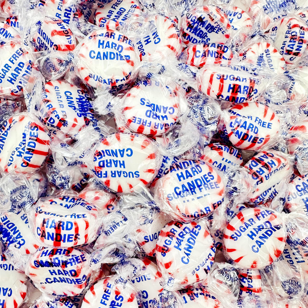 Sunny Island sugar-free Starlight Peppermints bag, great for sharing.