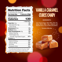 Sunny Island Vanilla Caramel Squares close-up, creamy vanilla notes ideal for desserts